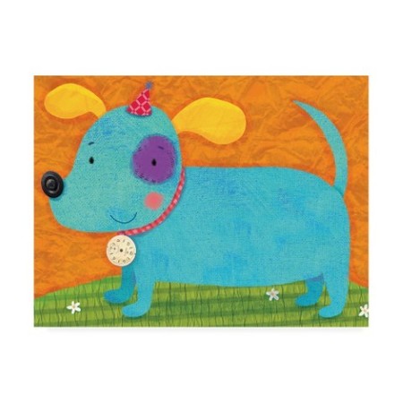 Holli Conger 'Birthday Dog' Canvas Art,14x19